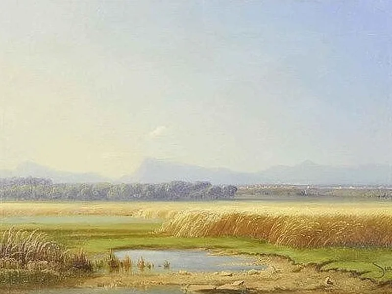 1881-Emil Singer - Paesaggio rurale
